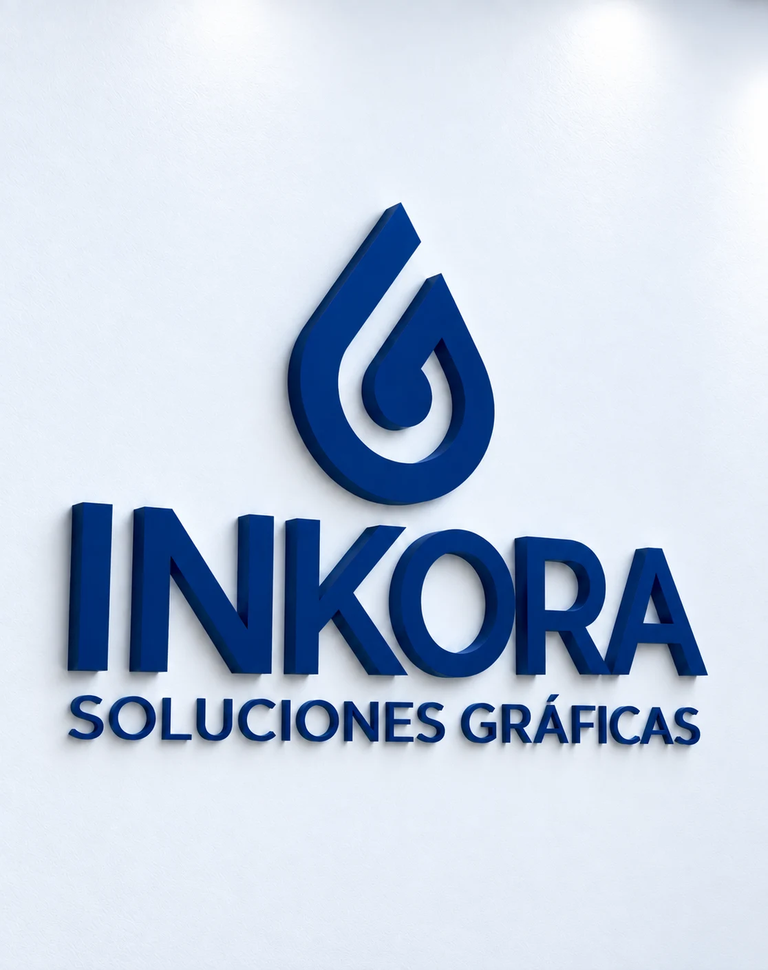 Cartel letras corpóreas en polifan